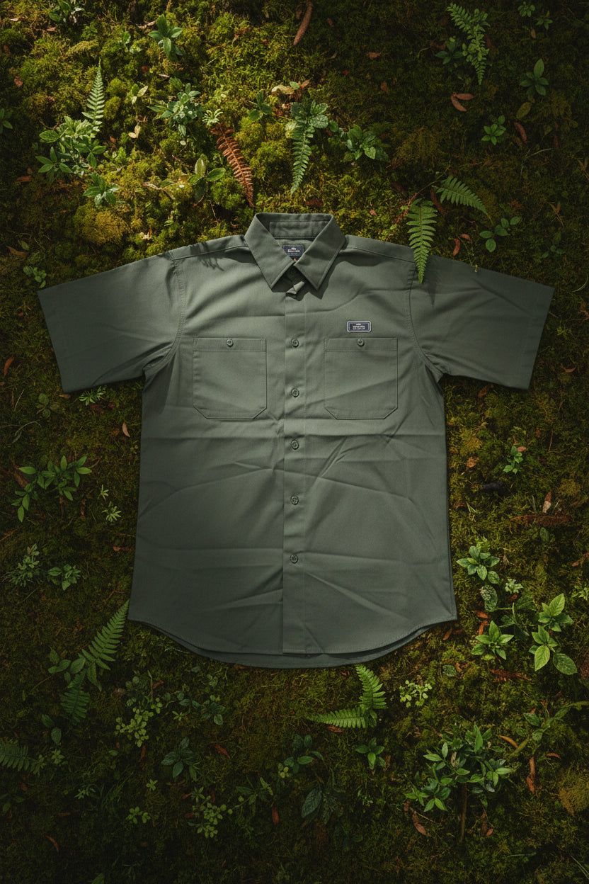 Camisa CHALLENGE CORE Caballero | MILITAR | Outdoor Relax Fit Caballero