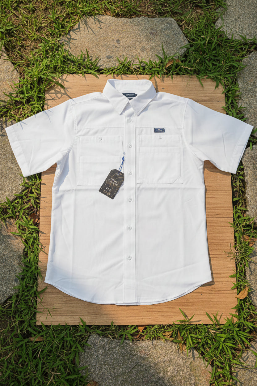 CHALLENGE TAM Shirt for Men | WHITE | Outdoor Relax Fit Men