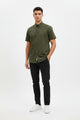 Camisa FURY | OLIVO | Slim Fit Manga Corta Caballero