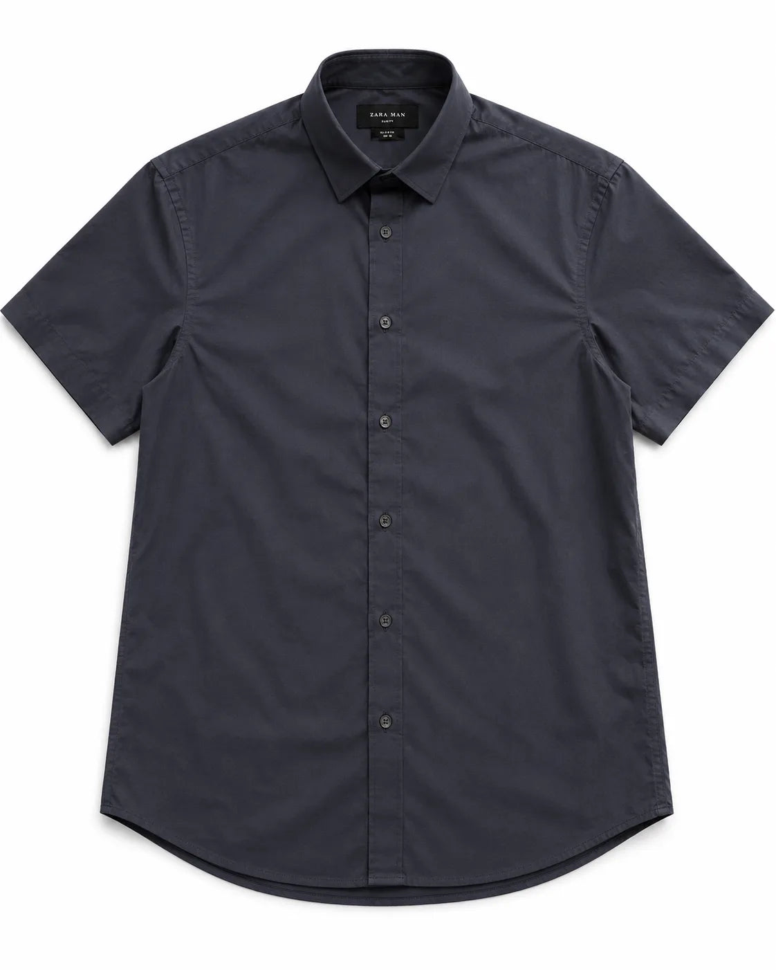 Camisa FURY de FITTERS ORIGINALS, gris folk, manga corta y ajuste slim fit para caballero, vista frontal.