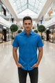 Camisa Toscana Azul Manga Corta Slim Fit