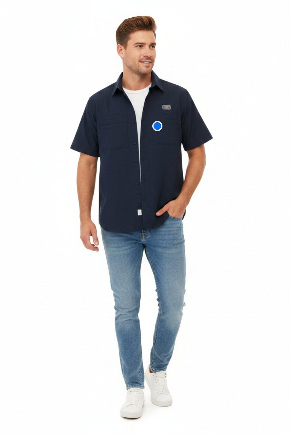 Camisa CHALLENGE TAM Caballero | MARINO | Outdoor Relax Fit Caballero