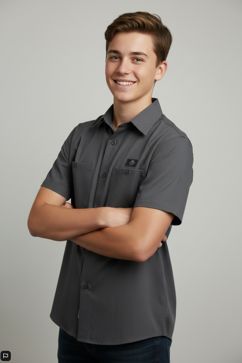 Camisa CHALLENGE CORE JR | OXFORD | Outdoor Relax Fit Juvenil