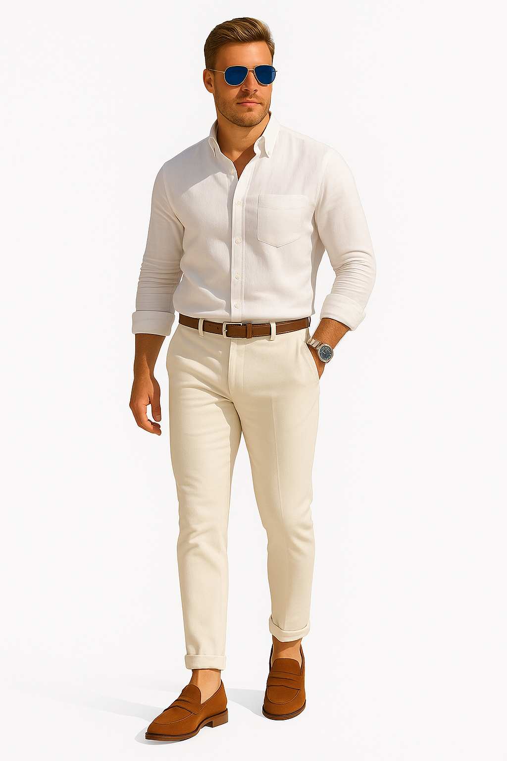 Pantalón Chino Slim Casual