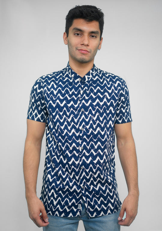 Camisa CASPIA Cuello Mao 3000-15