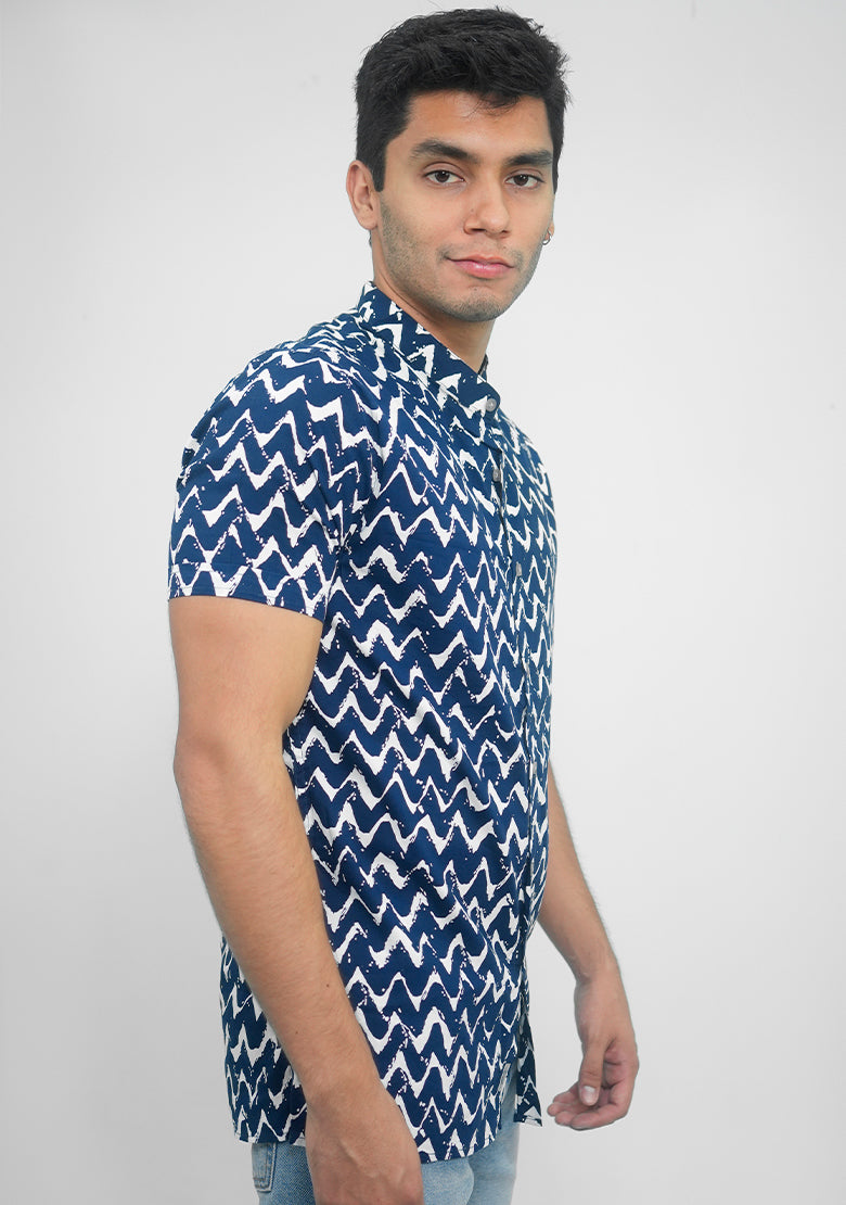 Camisa CASPIA Cuello Mao 3000-15