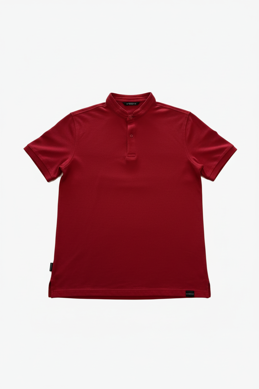 Polo Mao Pique rojo de Challenge Yourself, camiseta Dry-Fit con cuello clásico y diseño deportivo de Fitters Originals.