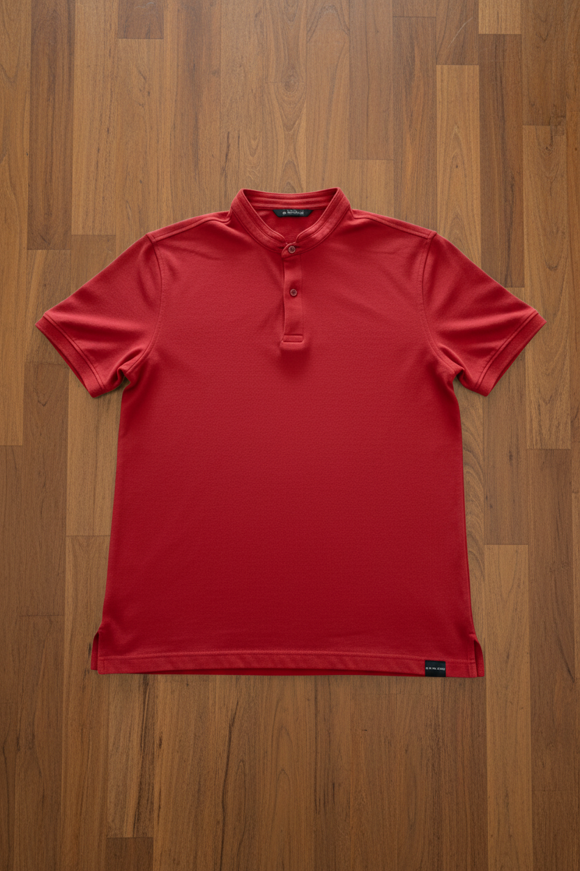 Polo Mao Pique rojo de Challenge Yourself en tela Dry-Fit, estilo clásico y cómodo para actividades deportivas y casuales.
