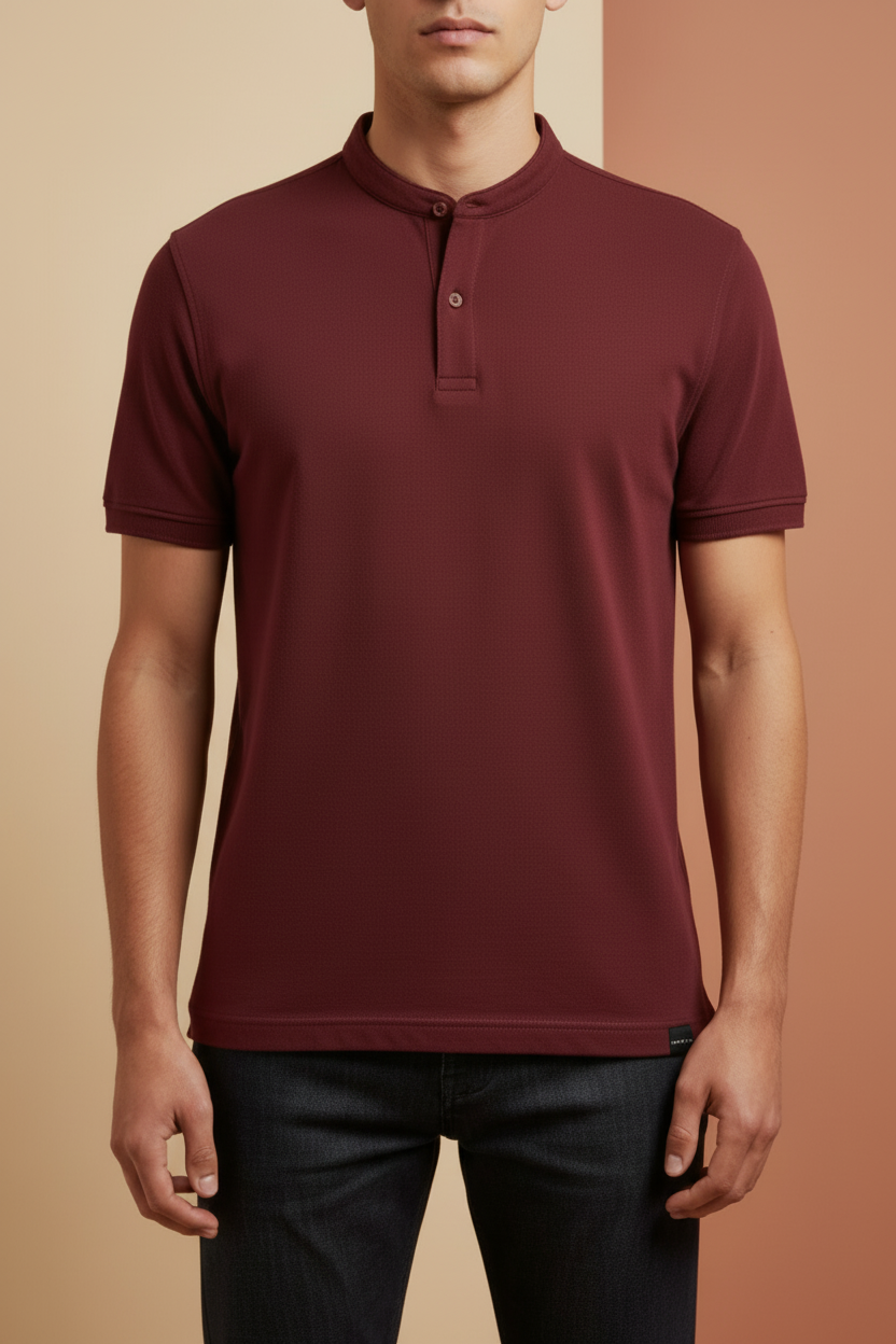 Polo Mao Pique rojo Fitters Originals de tipo Dry-Fit para hombre, con cuello clásico y diseño deportivo.