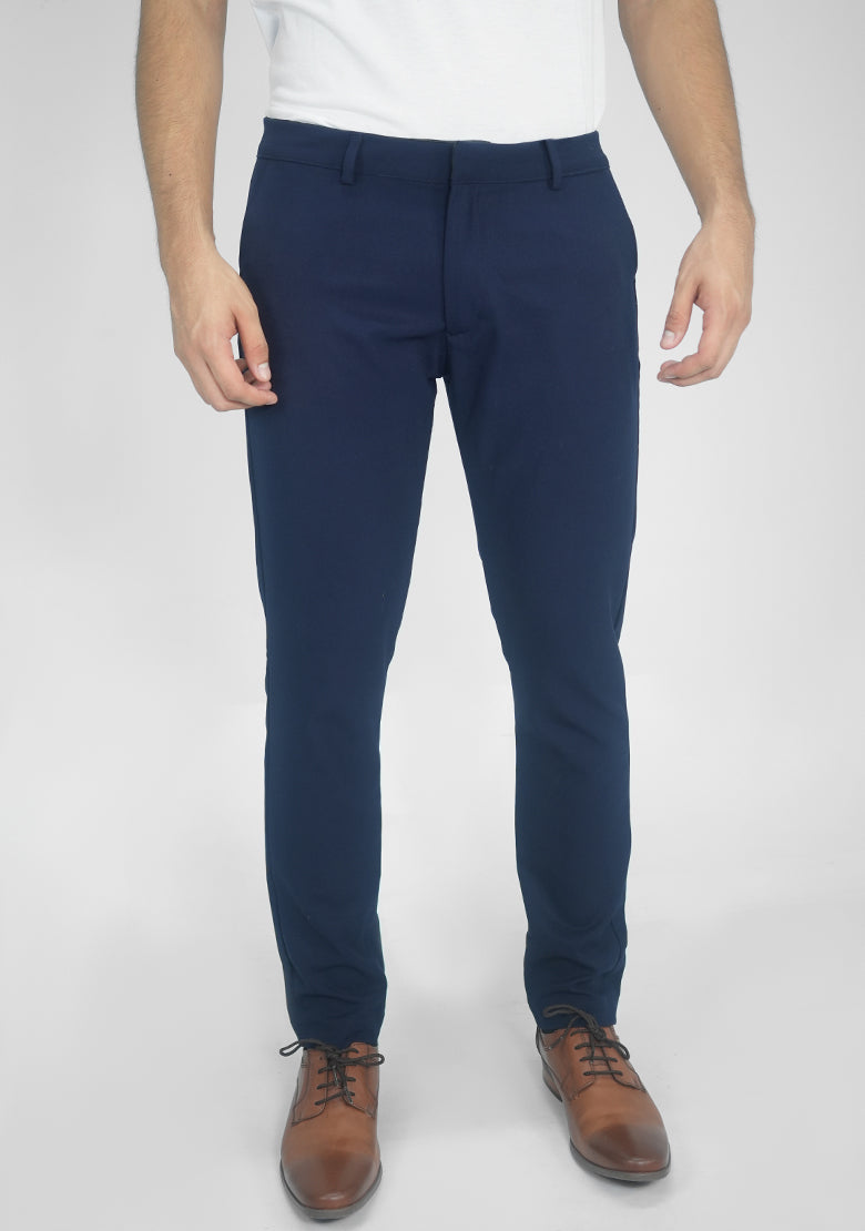Pantalón de vestir slim Fitters Originals en color petróleo con diseño Mandala, ideal para ocasiones formales.