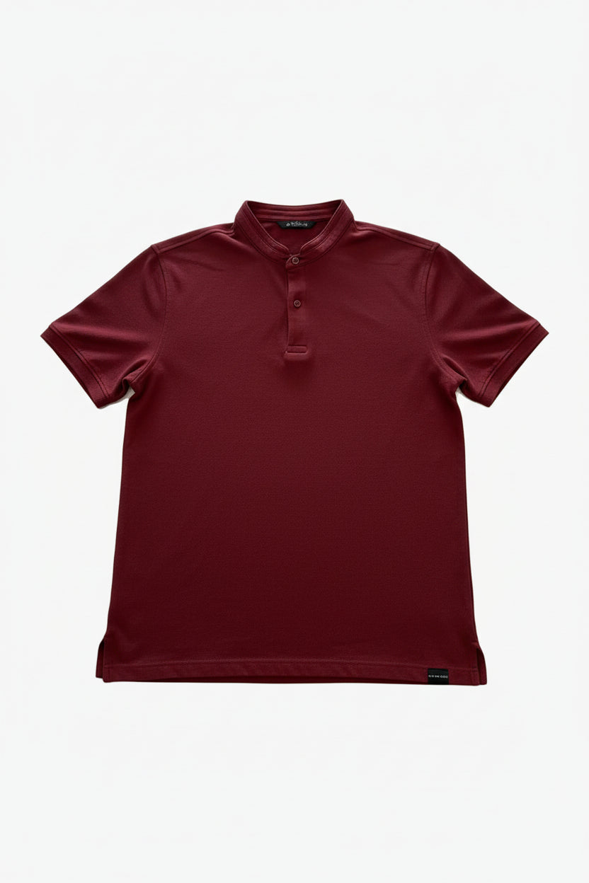 Polo Mao Pique ladrillo de Fitters Originals, estilo clásico y cómodo para hombre, con cuello y botones en color ladrillo.
