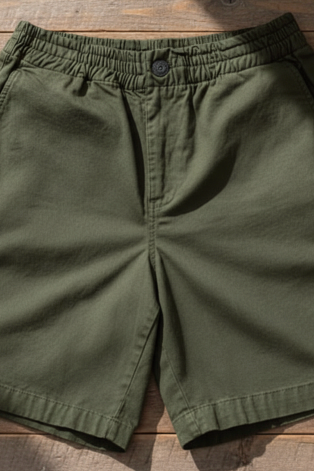Pantalones cortos casuales FITTERS ORIGINALS Short ROAR Resorte 9 pulgadas en color oliva, estilo relajado y cómodo.
