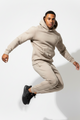 Hoodie Cerrada de Felpa – Beige