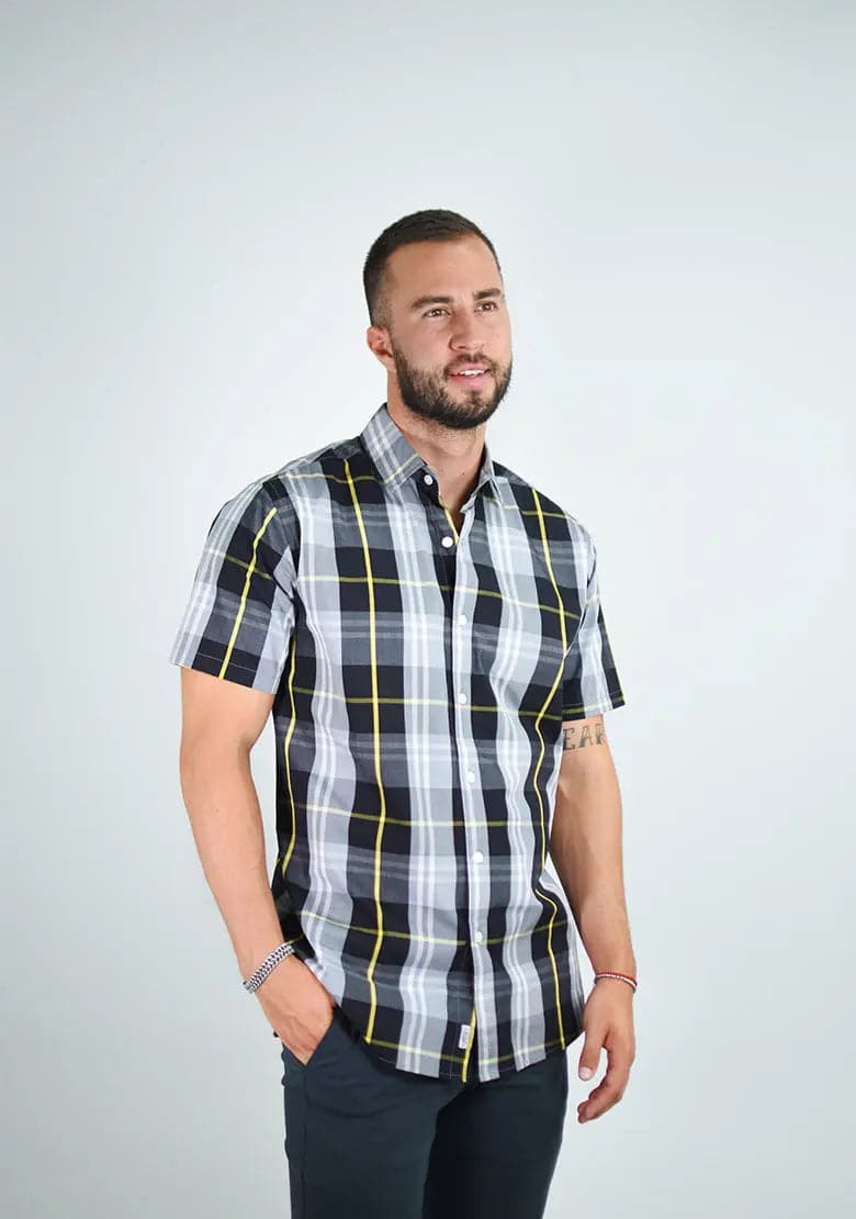 Camisa 1000-17 Slim Fit - Manga Corta IF FITTERS ORIGINALS Camisa Manga Corta Slim Fit