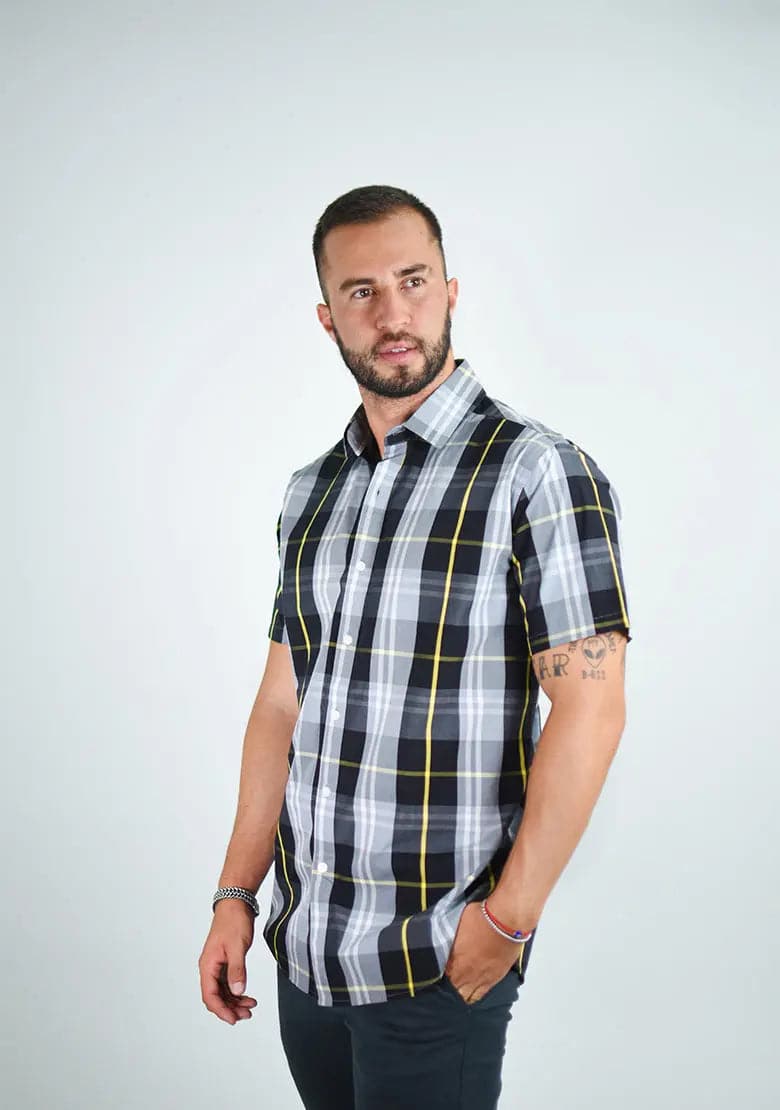 Camisa 1000-17 Slim Fit - Manga Corta IF FITTERS ORIGINALS Camisa Manga Corta Slim Fit
