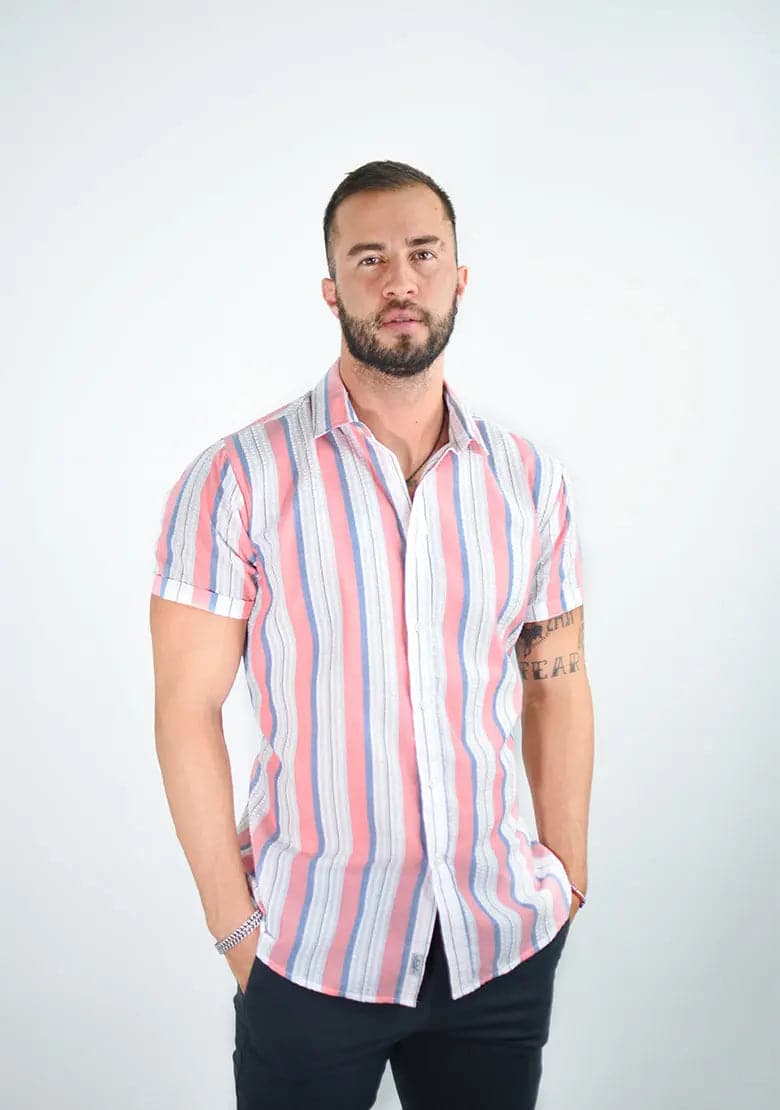 Camisa 1000-39 Slim Fit - Manga Corta IF FITTERS ORIGINALS Camisa Manga Corta Slim Fit