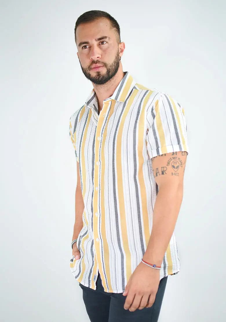 Camisa 1000-39 Slim Fit - Manga Corta IF FITTERS ORIGINALS Camisa Manga Corta Slim Fit
