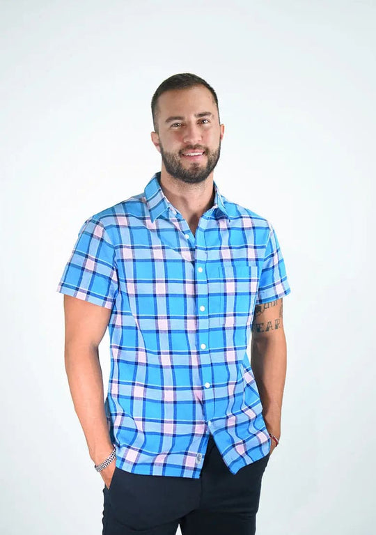 Camisa 1002-01 Slim Fit - Manga Corta IF FITTERS ORIGINALS Camisa Manga Corta Slim Fit