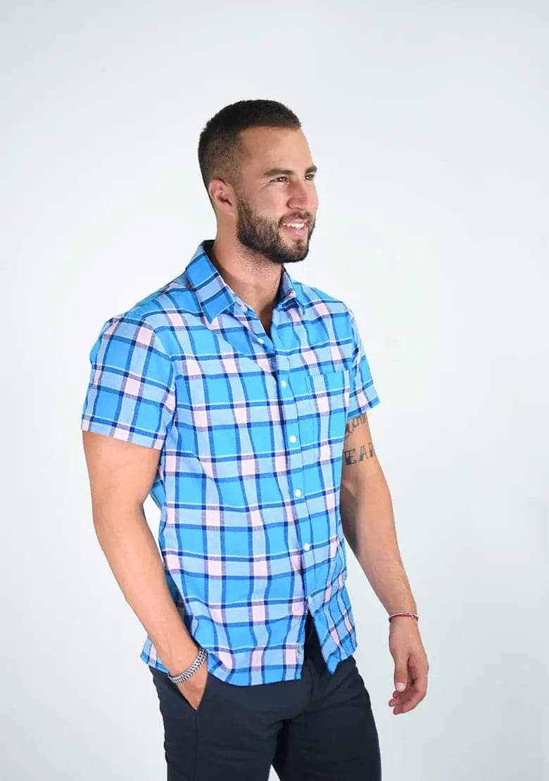 Camisa 1002-01 Slim Fit - Manga Corta IF FITTERS ORIGINALS Camisa Manga Corta Slim Fit