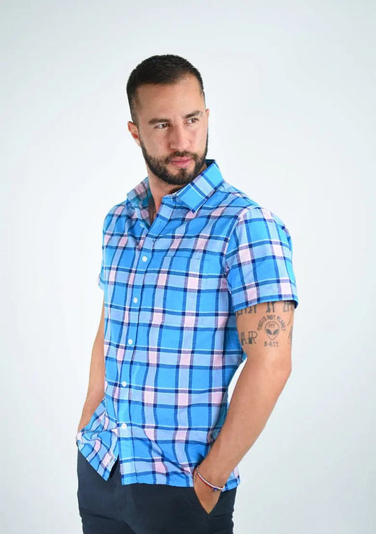 Camisa 1002-01 Slim Fit - Manga Corta IF FITTERS ORIGINALS Camisa Manga Corta Slim Fit