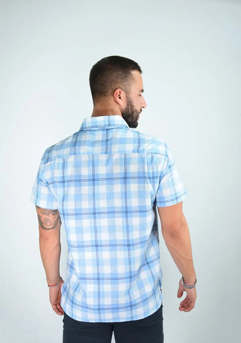 Camisa 1002-01 Slim Fit - Manga Corta IF FITTERS ORIGINALS Camisa Manga Corta Slim Fit
