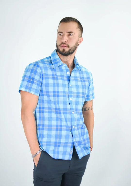 Camisa 1002-01 Slim Fit - Manga Corta IF FITTERS ORIGINALS Camisa Manga Corta Slim Fit